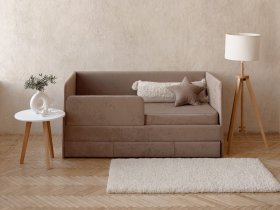 Диван-кровать Happy (капучино) в Дупленской - duplenskaya.mebel-nsk.ru | фото