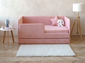 Диван-кровать Happy (коралловый) в Дупленской - duplenskaya.mebel-nsk.ru | фото