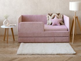 Диван-кровать Happy (розовый) в Дупленской - duplenskaya.mebel-nsk.ru | фото