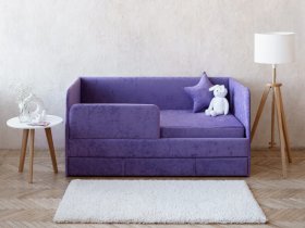 Диван-кровать Happy (сиреневый) в Дупленской - duplenskaya.mebel-nsk.ru | фото