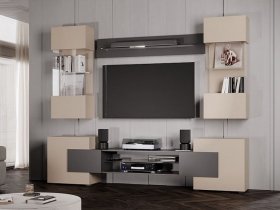 Гостиная Фэнтези (кашемир/графит) в Дупленской - duplenskaya.mebel-nsk.ru | фото