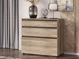 Комод КМ-01 Энигма (венге/дуб каньон) в Дупленской - duplenskaya.mebel-nsk.ru | фото