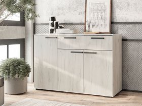 Комод Стандарт-4 NEW (дуб крафт белый) в Дупленской - duplenskaya.mebel-nsk.ru | фото