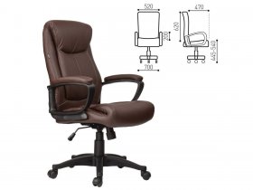 Кресло офисное BRABIX Enter EX-511, коричневое в Дупленской - duplenskaya.mebel-nsk.ru | фото