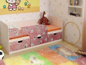 Кровать детская с ящиками 1,86 Минима Hello Kitty в Дупленской - duplenskaya.mebel-nsk.ru | фото