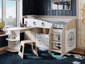 Кровать комбинированная «Немо» в Дупленской - duplenskaya.mebel-nsk.ru | фото