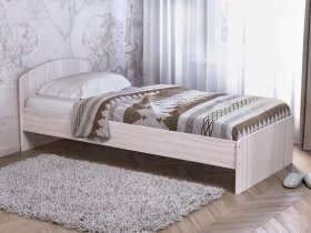Кровать односпальная 80 с низкой спинкой (ясень шимо светлый) в Дупленской - duplenskaya.mebel-nsk.ru | фото