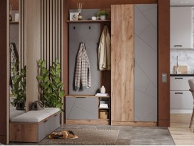 Модульная прихожая Орегон в Дупленской - duplenskaya.mebel-nsk.ru | фото