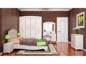 Модульная спальня Каролина в Дупленской - duplenskaya.mebel-nsk.ru | фото