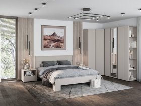 Модульная спальня Люмо (кашемир) в Дупленской - duplenskaya.mebel-nsk.ru | фото