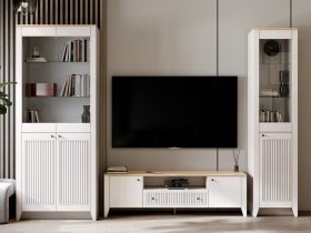 Модульная стенка Валенсия в Дупленской - duplenskaya.mebel-nsk.ru | фото