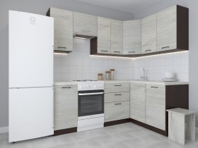 Модульная угловая кухня 1,4м*2,1м Лада (пикард) в Дупленской - duplenskaya.mebel-nsk.ru | фото