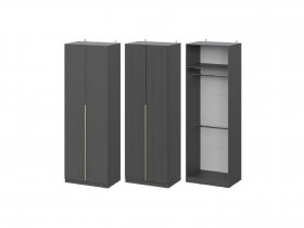 Шкаф ШК-75 Эккервуд (графит) в Дупленской - duplenskaya.mebel-nsk.ru | фото