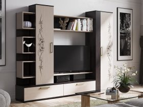 Стенка «Дакота» (венге/дуб молочный) в Дупленской - duplenskaya.mebel-nsk.ru | фото