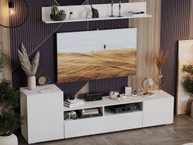 Стенка «Сильвия» (белый ясень) в Дупленской - duplenskaya.mebel-nsk.ru | фото