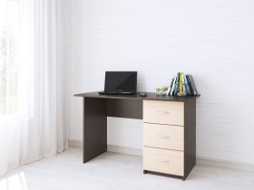 Стол письменный Сити-1 (венге/дуб молочный) в Дупленской - duplenskaya.mebel-nsk.ru | фото
