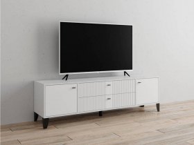 Тумба под ТВ Парус-10 (белый/белый снег) в Дупленской - duplenskaya.mebel-nsk.ru | фото