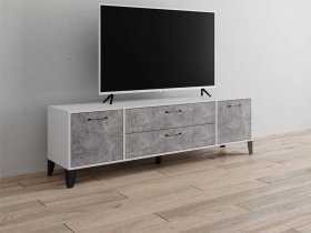 Тумба под ТВ Парус-13 (белый/ателье светлое) в Дупленской - duplenskaya.mebel-nsk.ru | фото